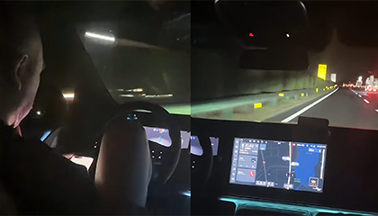 乘客曝夜间打网约车上高速