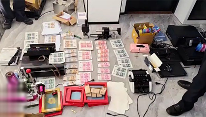 00后小伙狂印250万假币