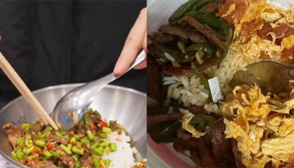 顾客称在盖饭里吃到刀片