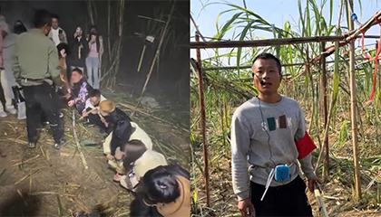 人和狗都累瘫了