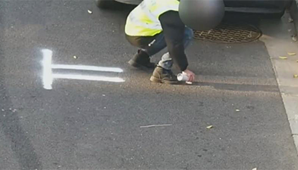 没有车位就自己画个车位