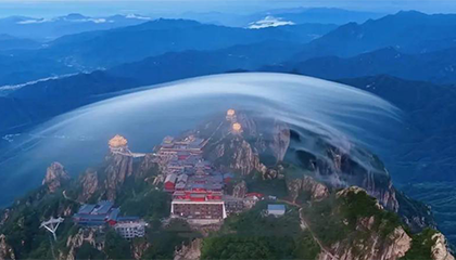 偶然拍到“灵气护罩”奇观