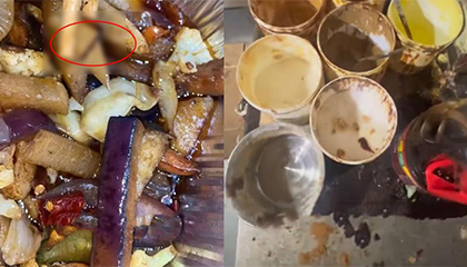 男子外卖发现蟑螂腿