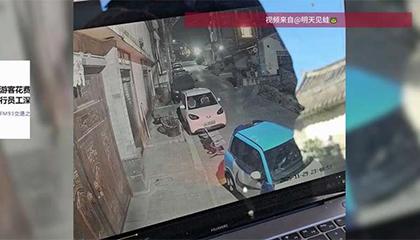 游客花费30元租车