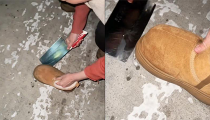 女生下车时秒被“封印”