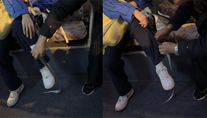 学生在公交车上被带鱼咬了