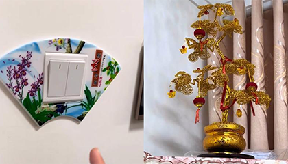 女子推开父母装修的新房