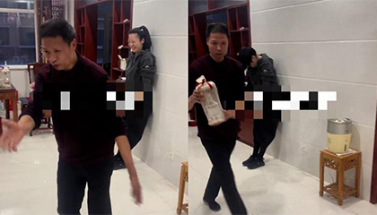 爸爸幻想过年女婿进门的场景