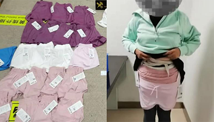 女子叠穿21件瑜伽服