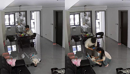 婴儿倒挂近1分钟