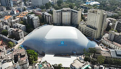 广州突现巨大神秘气膜