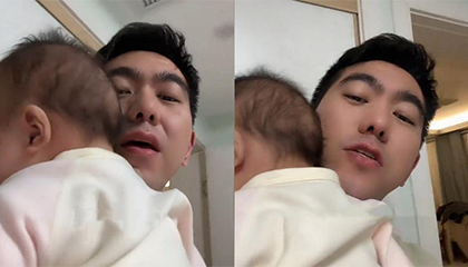 宝爸带新生儿两个月