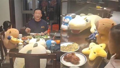 女儿为了爸爸的生日